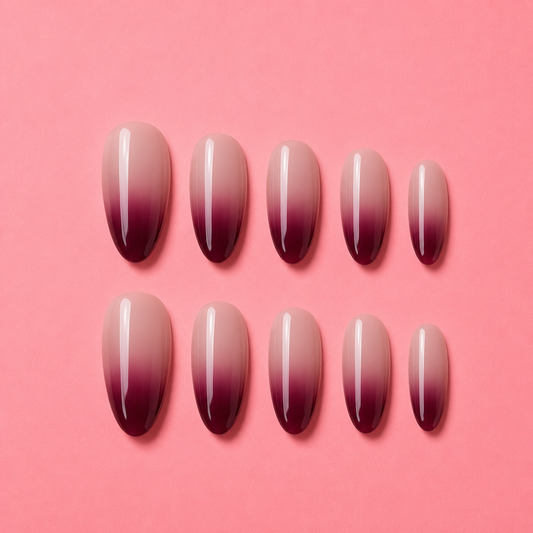 Midnight wine ombre