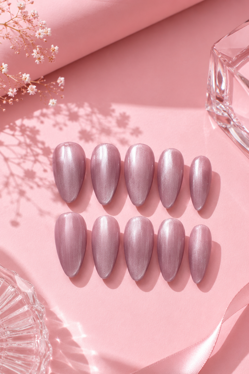 Nude pink cateye