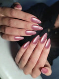 Nude pink cateye