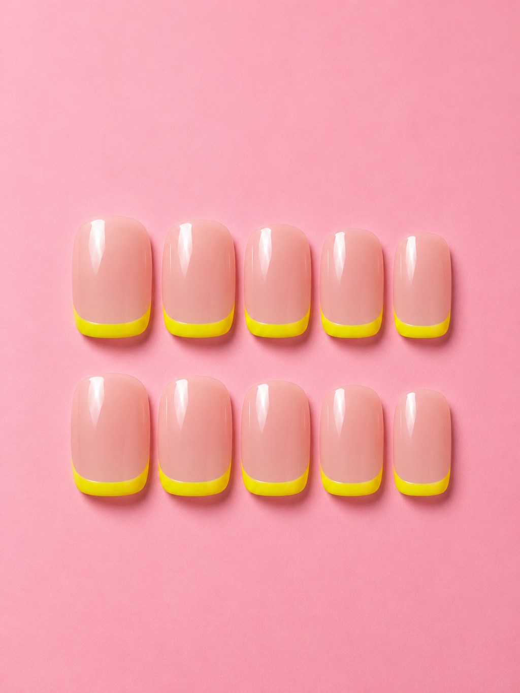 Lemon french tips