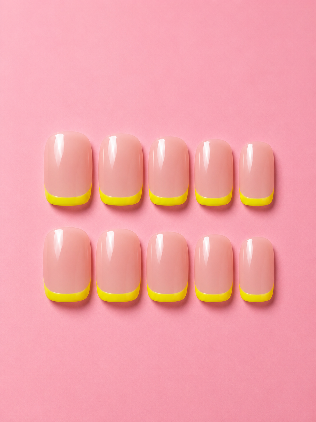 Lemon french tips