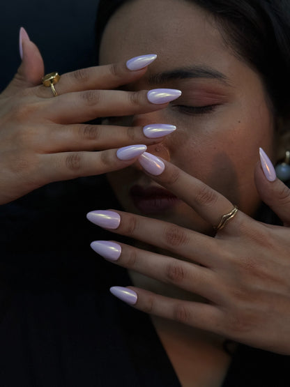 Nude pink chrome