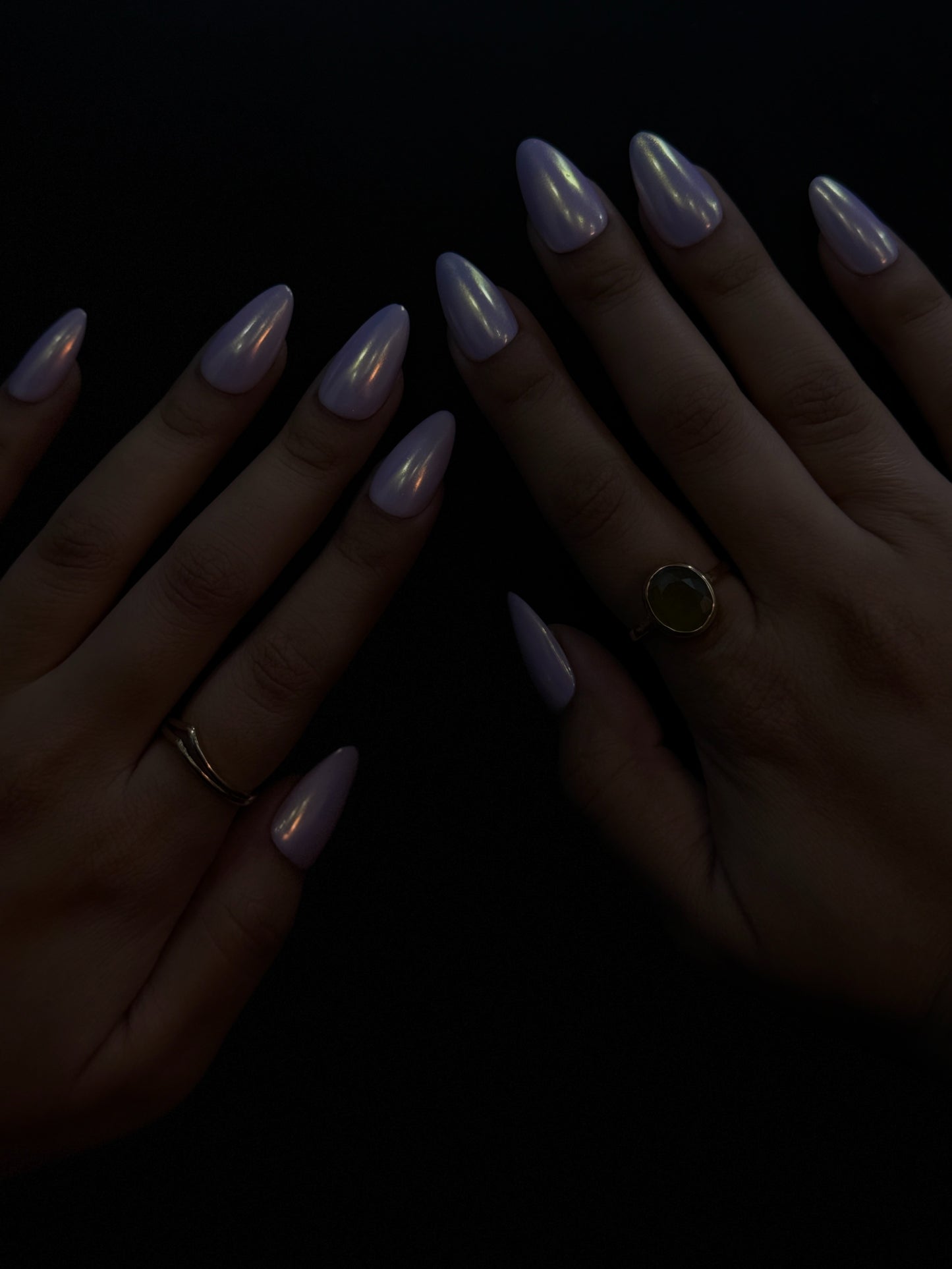 Nude pink chrome