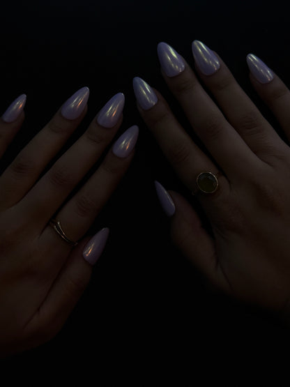 Nude pink chrome