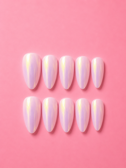 Nude pink chrome