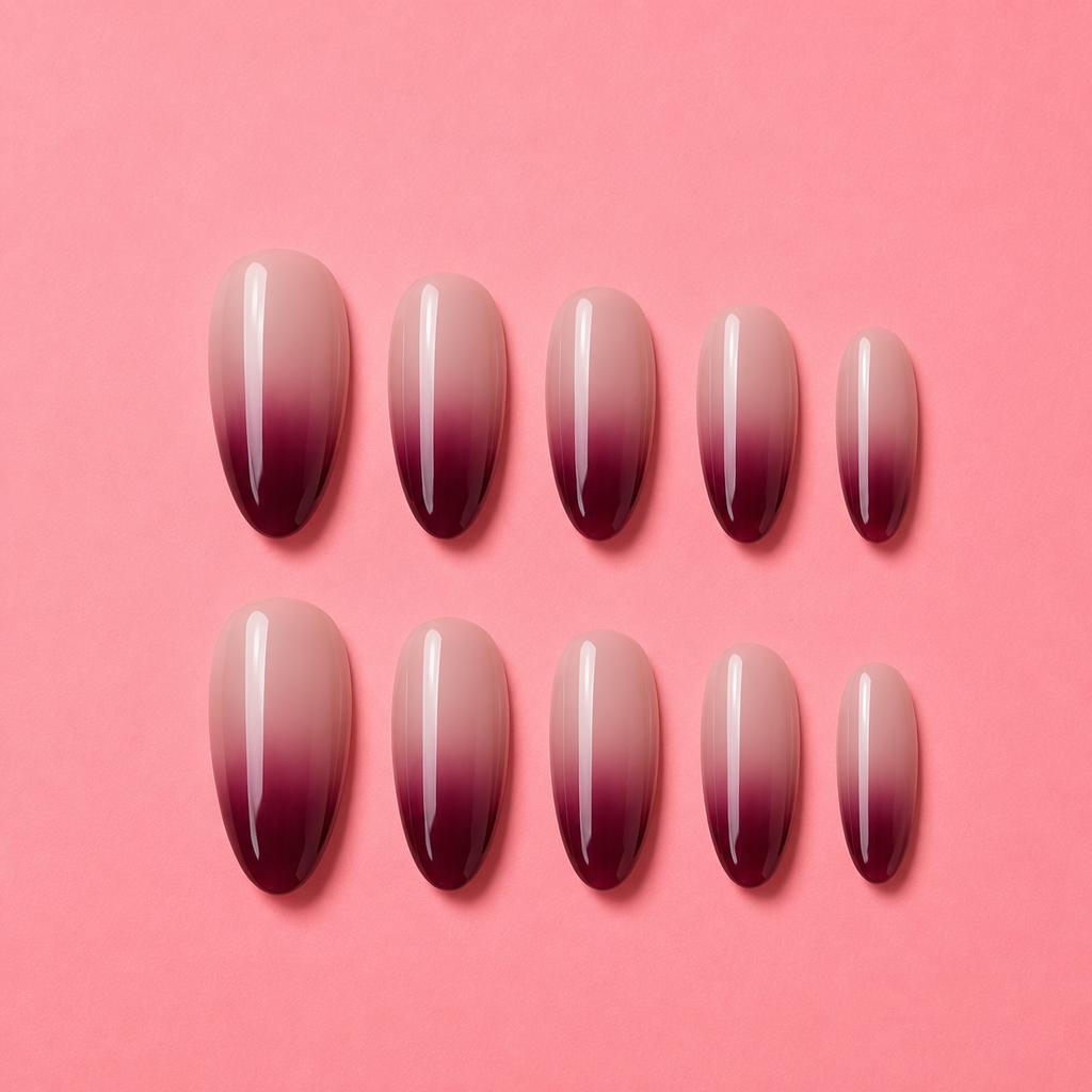 Midnight wine ombre