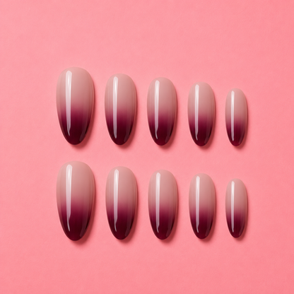 Midnight wine ombre