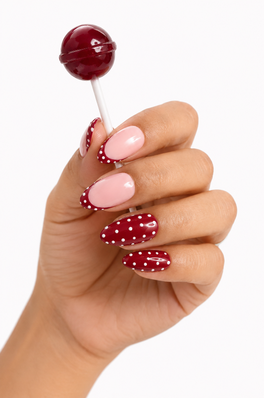 Midnight Cherry Dots