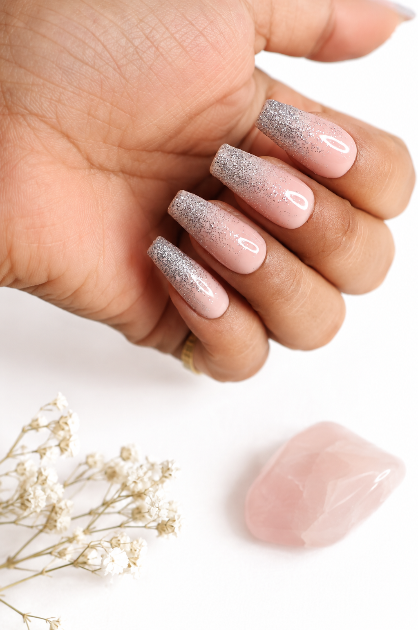 Silver Kiss Glitter Ombré