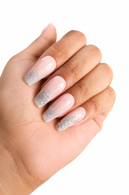 Silver Kiss Glitter Ombré
